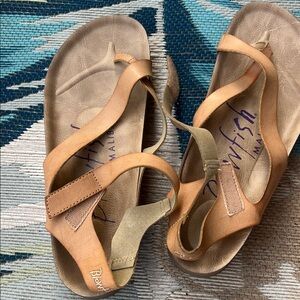 Blowfish Copper-Tan Slingback Sandals